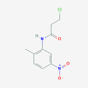 molecular formula C10H11ClN2O3 B2961409 3-chloro-N-(2-methyl-5-nitrophenyl)propanamide CAS No. 91446-10-5