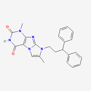 6-(3,3-Diphenylpropyl)-4,7-dimethylpurino[7,8-a]imidazole-1,3-dione