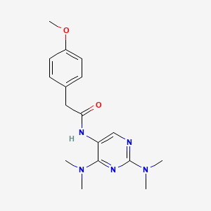 N-(2,4-bis(dimethylamino)pyrimidin-5-yl)-2-(4-methoxyphenyl)acetamide