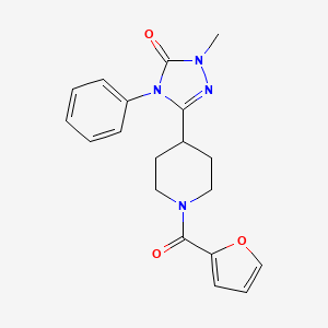 3-(1-(furan-2-carbonyl)piperidin-4-yl)-1-methyl-4-phenyl-1H-1,2,4-triazol-5(4H)-one