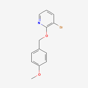 molecular formula C13H12BrNO2 B2961456 3-Bromo-2-[(4-methoxyphenyl)methoxy]pyridine CAS No. 1240620-38-5