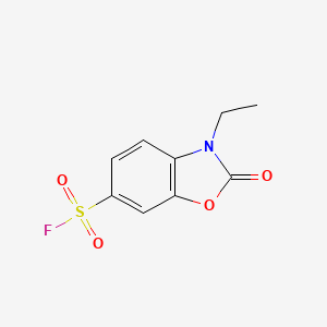 molecular formula C9H8FNO4S B2961462 3-Ethyl-2-oxo-1,3-benzoxazole-6-sulfonyl fluoride CAS No. 2138226-54-5