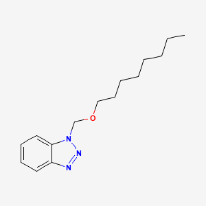 molecular formula C15H23N3O B2961465 1-[(Octyloxy)methyl]-1H-1,2,3-benzotriazole CAS No. 219917-81-4