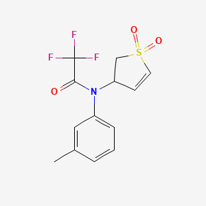 N-(1,1-dioxido-2,3-dihydrothiophen-3-yl)-2,2,2-trifluoro-N-(m-tolyl)acetamide