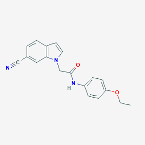 molecular formula C19H17N3O2 B296149 2-(6-cyano-1H-indol-1-yl)-N-(4-ethoxyphenyl)acetamide 
