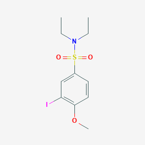 molecular formula C11H16INO3S B296150 N,N-diethyl-3-iodo-4-methoxybenzenesulfonamide 