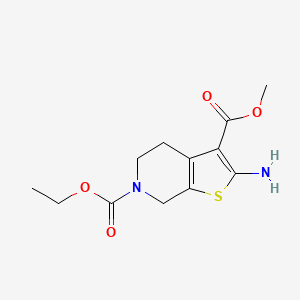 molecular formula C12H16N2O4S B2961500 6-ethyl 3-methyl 2-amino-4,7-dihydrothieno[2,3-c]pyridine-3,6(5H)-dicarboxylate CAS No. 24237-51-2