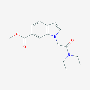 molecular formula C16H20N2O3 B296151 methyl 1-[2-(diethylamino)-2-oxoethyl]-1H-indole-6-carboxylate 