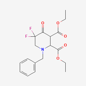 Diethyl 1-benzyl-5,5-difluoro-4-oxopiperidine-2,3-dicarboxylate