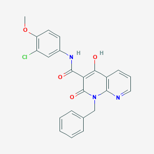 molecular formula C23H18ClN3O4 B2961523 1-苄基-N-(3-氯-4-甲氧基苯基)-4-羟基-2-氧代-1,2-二氢-1,8-萘啶-3-甲酰胺 CAS No. 1251546-93-6