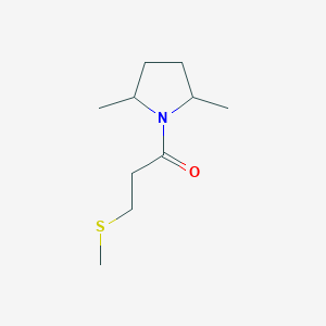 1-(2,5-Dimethylpyrrolidin-1-yl)-3-methylsulfanylpropan-1-one
