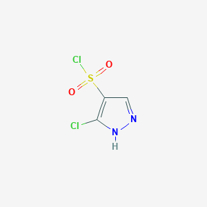 molecular formula C3H2Cl2N2O2S B2961555 3-chloro-1H-pyrazole-4-sulfonyl chloride CAS No. 1909324-77-1
