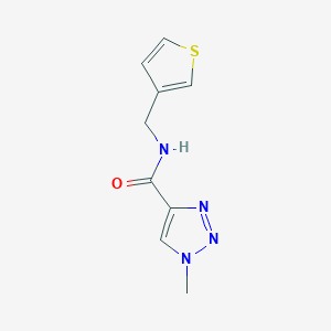 molecular formula C9H10N4OS B2961558 1-methyl-N-(thiophen-3-ylmethyl)-1H-1,2,3-triazole-4-carboxamide CAS No. 1797212-83-9