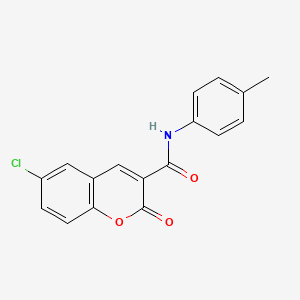 molecular formula C17H12ClNO3 B2961572 6-氯-N-(4-甲基苯基)-2-氧代-2H-色烯-3-甲酰胺 CAS No. 38543-18-9