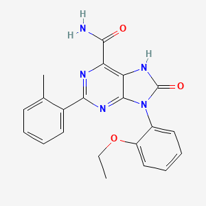 9-(2-ethoxyphenyl)-2-(2-methylphenyl)-8-oxo-7H-purine-6-carboxamide
