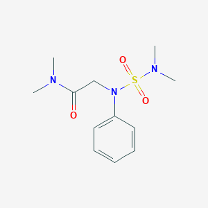 molecular formula C12H19N3O3S B296158 2-{[(dimethylamino)sulfonyl]anilino}-N,N-dimethylacetamide 