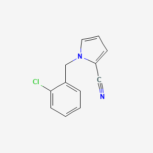 molecular formula C12H9ClN2 B2961593 1-(2-氯苄基)-1H-吡咯-2-腈 CAS No. 702670-49-3