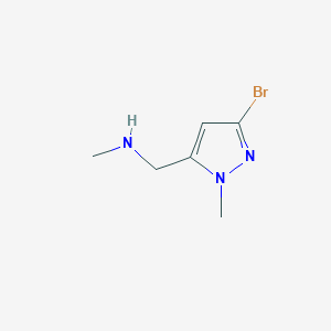 1-(5-Bromo-2-methylpyrazol-3-yl)-N-methylmethanamine
