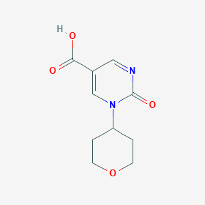 molecular formula C10H12N2O4 B2961602 1-(氧杂-4-基)-2-氧代-1,2-二氢嘧啶-5-甲酸 CAS No. 1439897-88-7