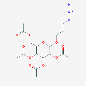 molecular formula C17H25N3O10 B2961604 2-Azidopropyl2,3,4,6-tetra-O-acetyl-alpha-D-mannopyranoside CAS No. 252210-04-1
