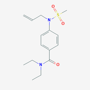 molecular formula C15H22N2O3S B296162 4-[allyl(methylsulfonyl)amino]-N,N-diethylbenzamide 
