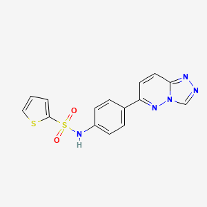 N-(4-([1,2,4]triazolo[4,3-b]pyridazin-6-yl)phenyl)thiophene-2-sulfonamide