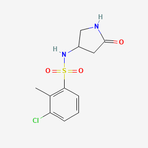 3-chloro-2-methyl-N-(5-oxopyrrolidin-3-yl)benzenesulfonamide