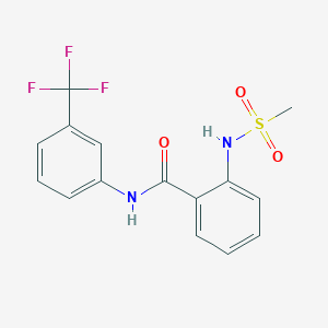 2-[(methylsulfonyl)amino]-N-[3-(trifluoromethyl)phenyl]benzamide