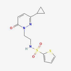 N-(2-(3-cyclopropyl-6-oxopyridazin-1(6H)-yl)ethyl)thiophene-2-sulfonamide