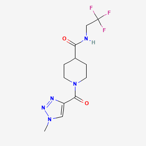 1-(1-methyl-1H-1,2,3-triazole-4-carbonyl)-N-(2,2,2-trifluoroethyl)piperidine-4-carboxamide