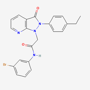 N-(3-bromophenyl)-2-(2-(4-ethylphenyl)-3-oxo-2,3-dihydro-1H-pyrazolo[3,4-b]pyridin-1-yl)acetamide