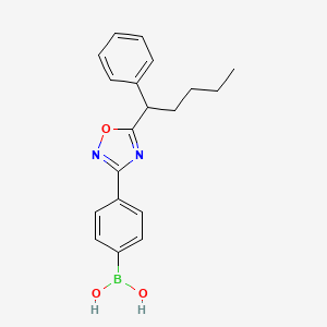 4-[5-(1-Phenylpentyl)-1,2,4-oxadiazol-3-yl]phenylboronic acid