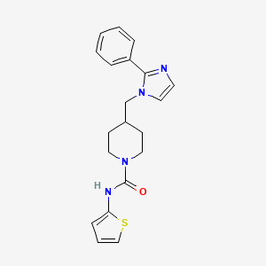 4-((2-phenyl-1H-imidazol-1-yl)methyl)-N-(thiophen-2-yl)piperidine-1-carboxamide