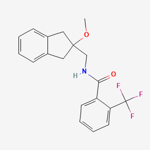 N-((2-methoxy-2,3-dihydro-1H-inden-2-yl)methyl)-2-(trifluoromethyl)benzamide