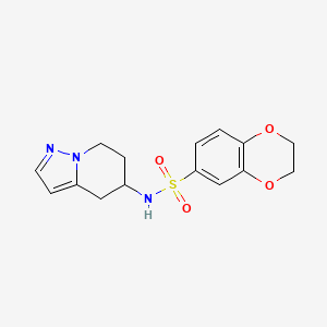 N-(4,5,6,7-tetrahydropyrazolo[1,5-a]pyridin-5-yl)-2,3-dihydrobenzo[b][1,4]dioxine-6-sulfonamide