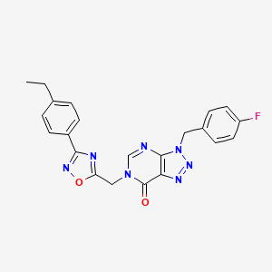 6-((3-(4-ethylphenyl)-1,2,4-oxadiazol-5-yl)methyl)-3-(4-fluorobenzyl)-3H-[1,2,3]triazolo[4,5-d]pyrimidin-7(6H)-one