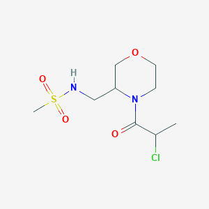 N-[[4-(2-Chloropropanoyl)morpholin-3-yl]methyl]methanesulfonamide