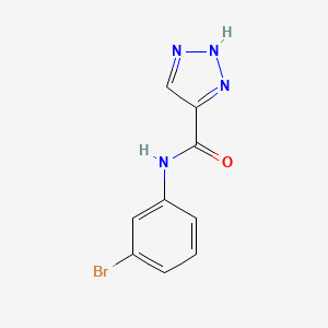 molecular formula C9H7BrN4O B2961714 N-(3-bromophenyl)-1H-1,2,3-triazole-5-carboxamide CAS No. 1493669-68-3