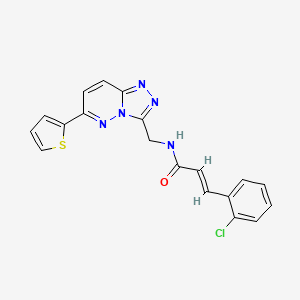 (E)-3-(2-chlorophenyl)-N-((6-(thiophen-2-yl)-[1,2,4]triazolo[4,3-b]pyridazin-3-yl)methyl)acrylamide