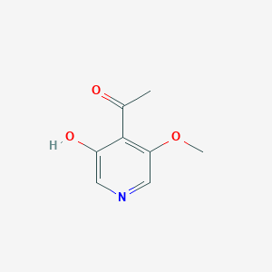 molecular formula C8H9NO3 B2961739 1-(3-羟基-5-甲氧基吡啶-4-基)乙酮 CAS No. 1393532-63-2