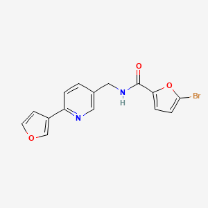 5-bromo-N-((6-(furan-3-yl)pyridin-3-yl)methyl)furan-2-carboxamide