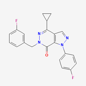 4-cyclopropyl-6-(3-fluorobenzyl)-1-(4-fluorophenyl)-1H-pyrazolo[3,4-d]pyridazin-7(6H)-one