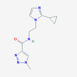 N-(2-(2-cyclopropyl-1H-imidazol-1-yl)ethyl)-1-methyl-1H-1,2,3-triazole-4-carboxamide