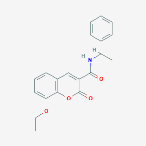 8-ethoxy-2-oxo-N-(1-phenylethyl)-2H-chromene-3-carboxamide