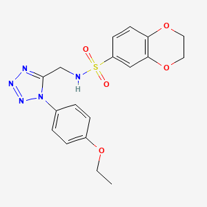 N-((1-(4-ethoxyphenyl)-1H-tetrazol-5-yl)methyl)-2,3-dihydrobenzo[b][1,4]dioxine-6-sulfonamide