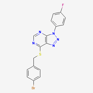 7-((4-bromobenzyl)thio)-3-(4-fluorophenyl)-3H-[1,2,3]triazolo[4,5-d]pyrimidine