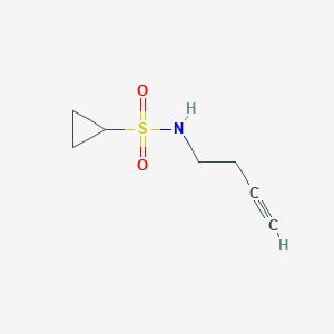 molecular formula C7H11NO2S B2961774 N-(but-3-yn-1-yl)cyclopropanesulfonamide CAS No. 1339549-57-3