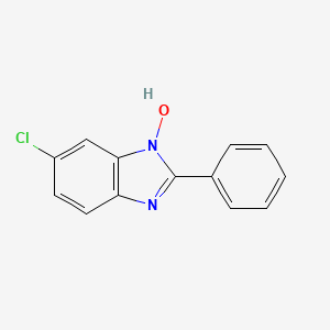 molecular formula C13H9ClN2O B2961780 6-chloro-2-phenyl-1H-1,3-benzimidazol-1-ol CAS No. 10066-09-8