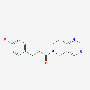 1-(7,8-dihydropyrido[4,3-d]pyrimidin-6(5H)-yl)-3-(4-fluoro-3-methylphenyl)propan-1-one