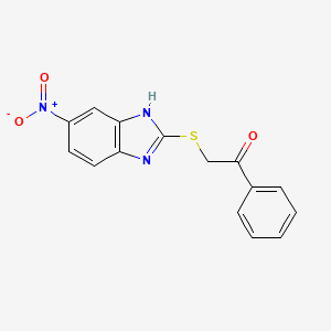 2-((5-nitro-1H-benzo[d]imidazol-2-yl)thio)-1-phenylethanone